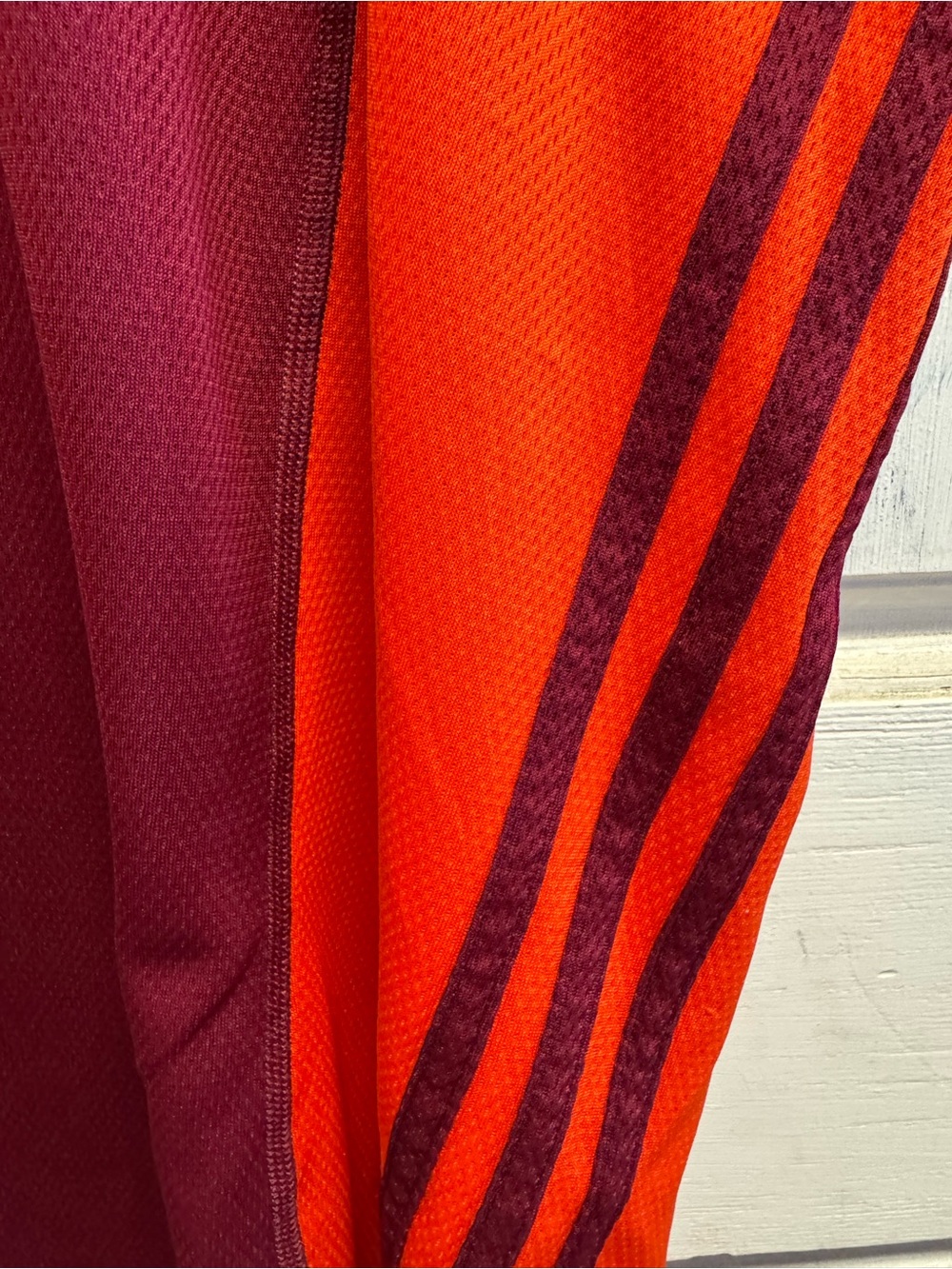 Adidas Men’s Maroon & Orange Racerback Tank - Picture 3 of 7